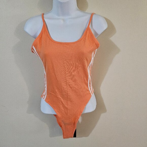 Adidas Originals Open Back Cotton Body Suit - Size S - Picture 2 of 10